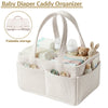 Corduroy Baby Diaper Caddy Organizer with Dividers
