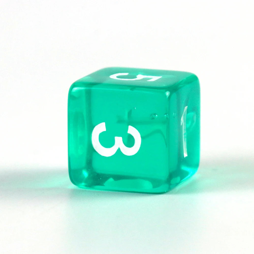 Crystal Clear Polyhedral Dice Set for Tabletop RPGs