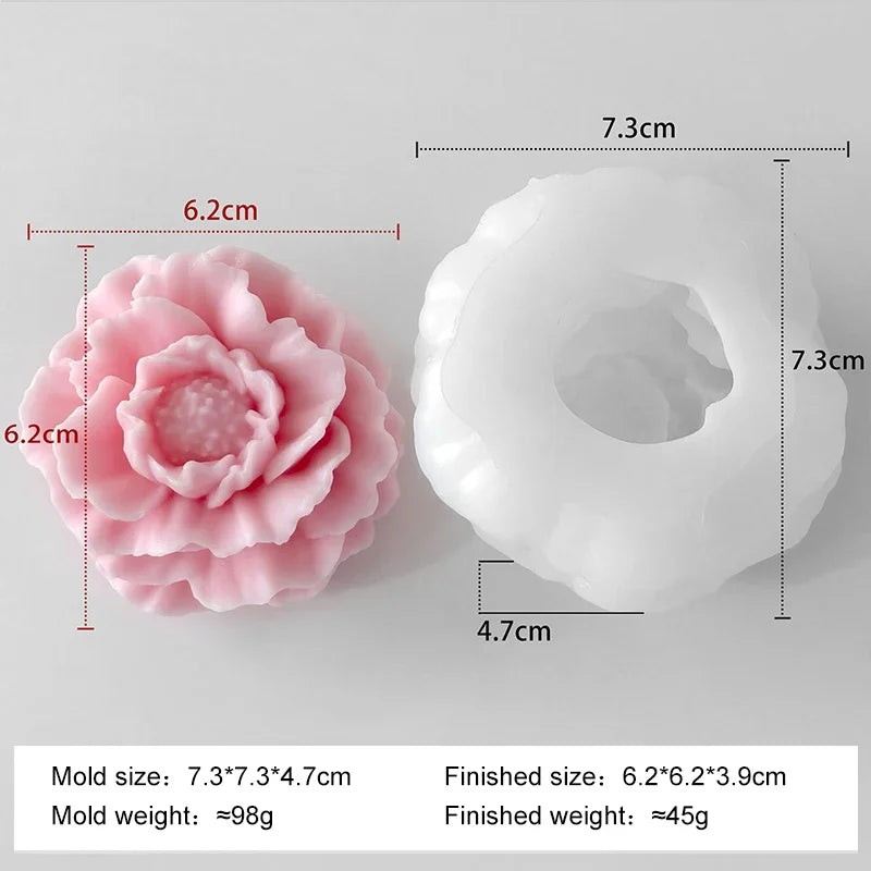 Floral Silicone Mold for Candle, Soap & Resin Crafts