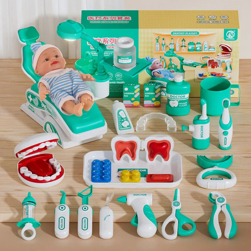 Kids Doctor Pretend Play Medical & Dental Kit