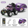 Purple mini 2.4GHz RC off-road truck with alloy chassis and accessories