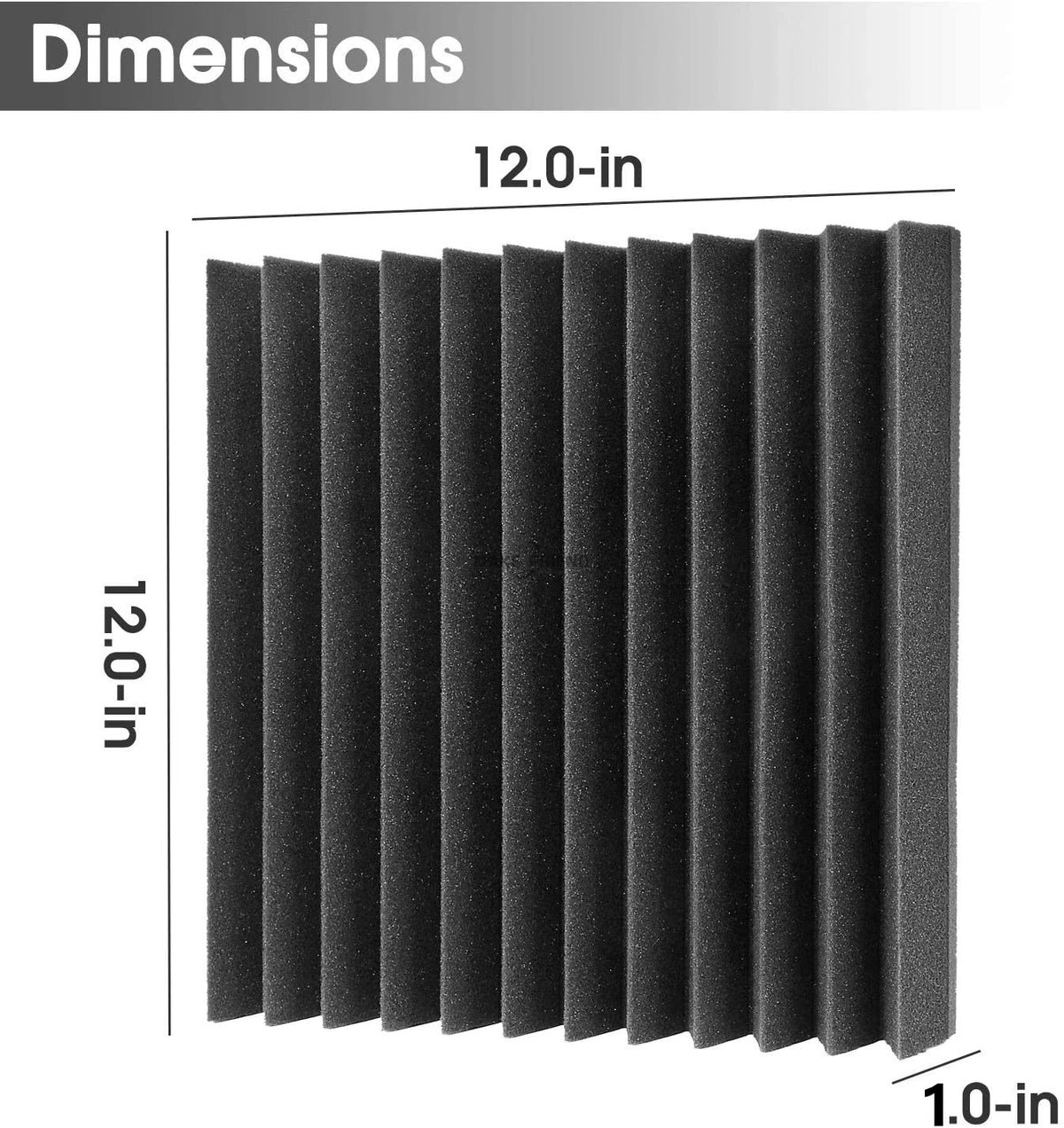 Acoustic Foam Panels for Soundproofing (48-Pack)