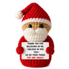Handmade Crochet Hedgehog Doll with Positivity Card