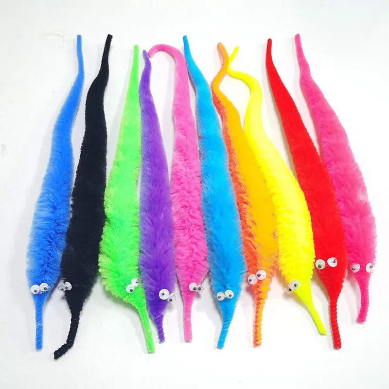 Fuzzy Magic Worm with Invisible String