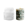 A silicone candle mold shaped like a dragon with cloud patterns, used for DIY aromatherapy candles.