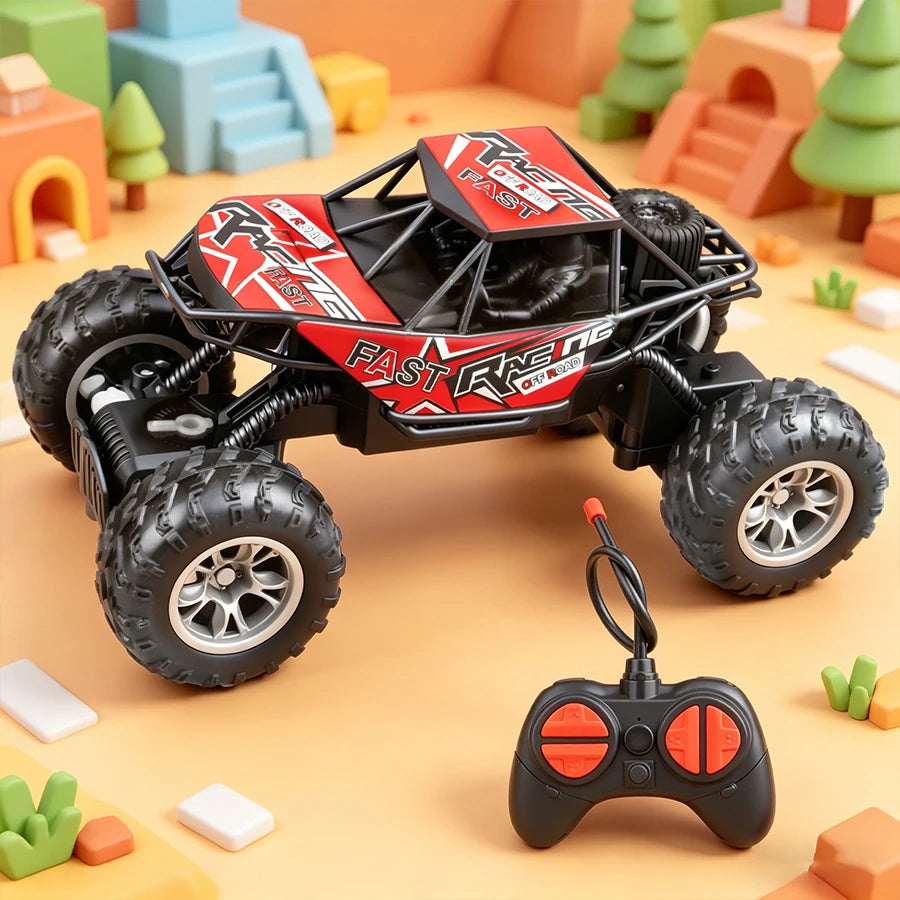 4-Way Remote Control Off-Road Car with LED Lights