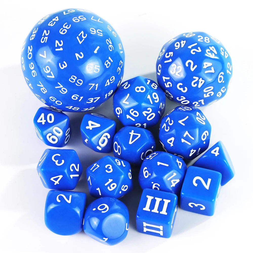 15-Piece Polyhedral Acrylic Dice Set for RPGs & Tabletop Games
