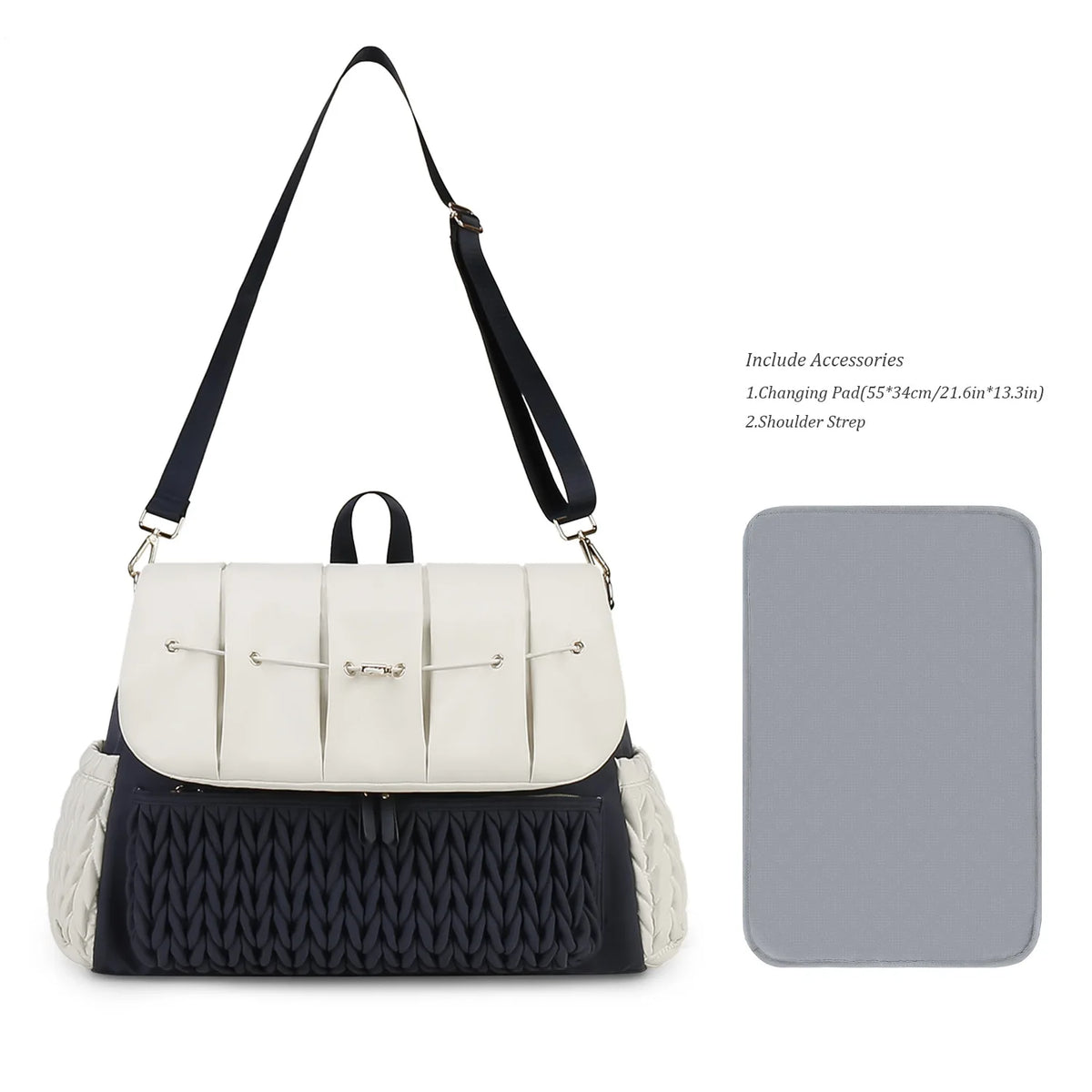 Large Capacity Waterproof Diaper Bag Tote