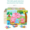 Wooden Animal Jigsaw Puzzles for Toddlers (Set of 12)