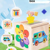 5-in-1 Wooden Shape & Color Sorting Toy for Toddlers