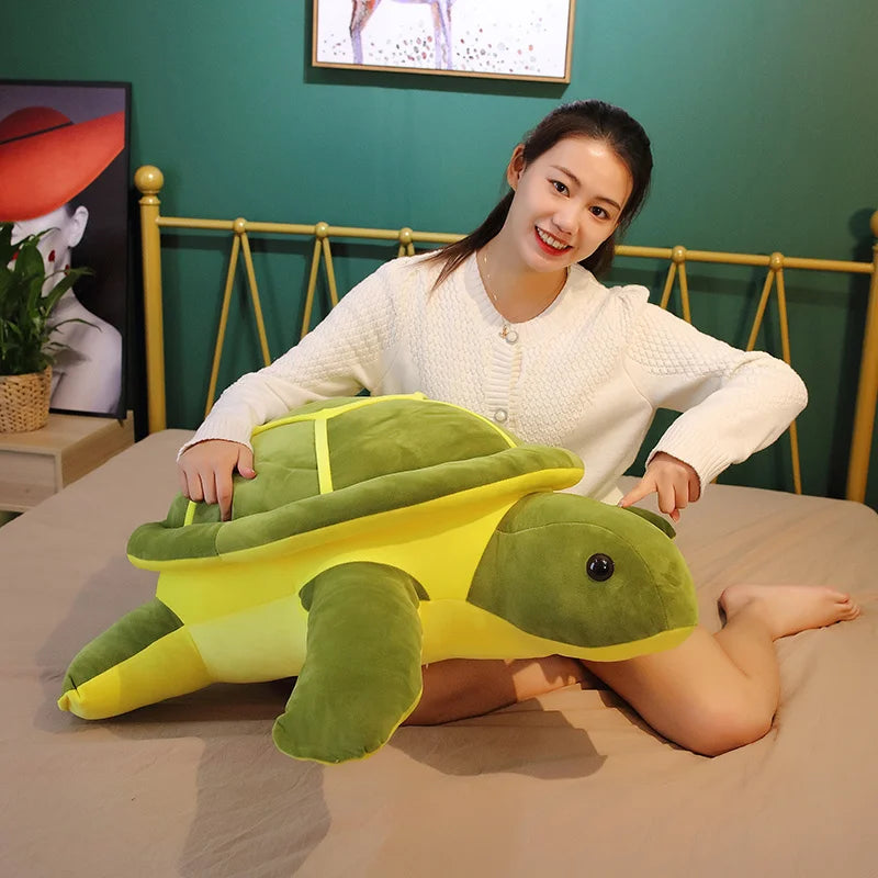Kawaii Tortoise Plush Toy – Soft Cute Sea Turtle Stuffed Pillow