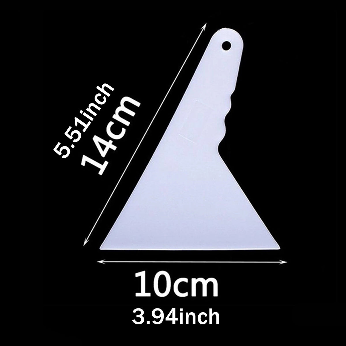A white diamond painting precision tool with a pointed tip and measurement lines indicating 5.51 inches or 14cm length.