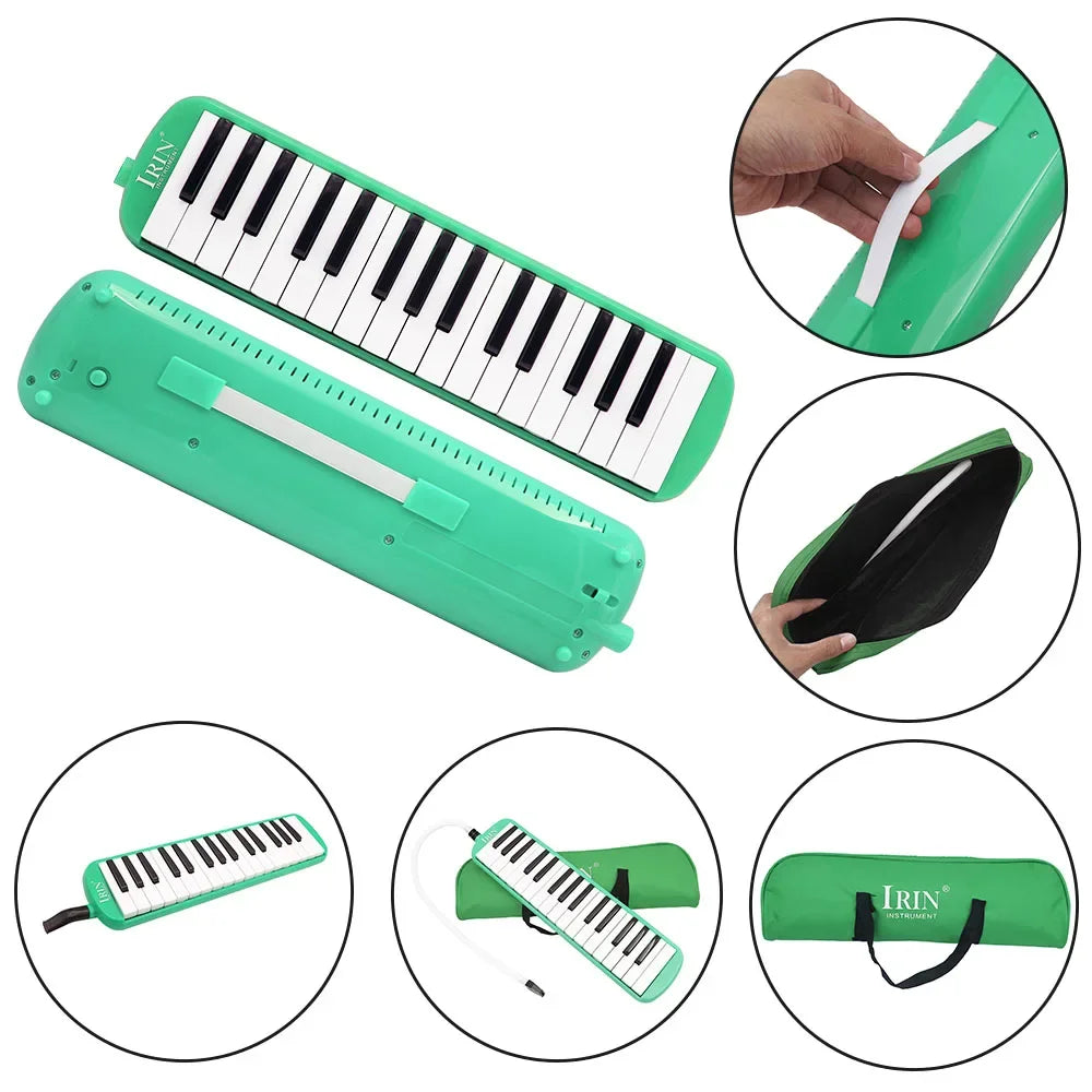 32-Key Portable Melodica with Windpipe and Backstrap