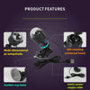 A multi-dimensional PC lampshade featuring a 360 rotating universal head, suction cup base, and USBv power supply cable.