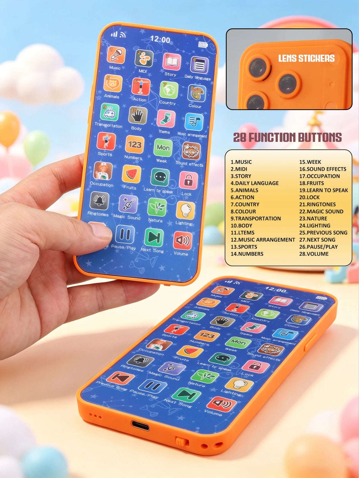 Educational Toy Smartphone for Toddlers