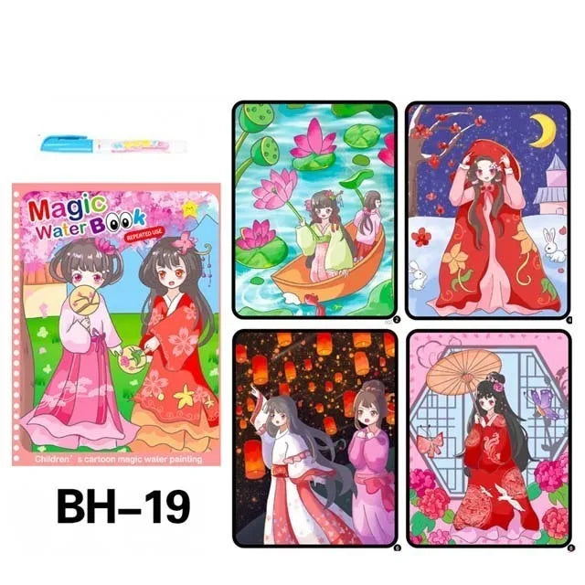 Reusable Water Coloring Book for Kids – Magic Drawing Pad