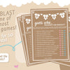 Baby Shower Guess Who Game Cards (Set of 10) for Mom or Dad