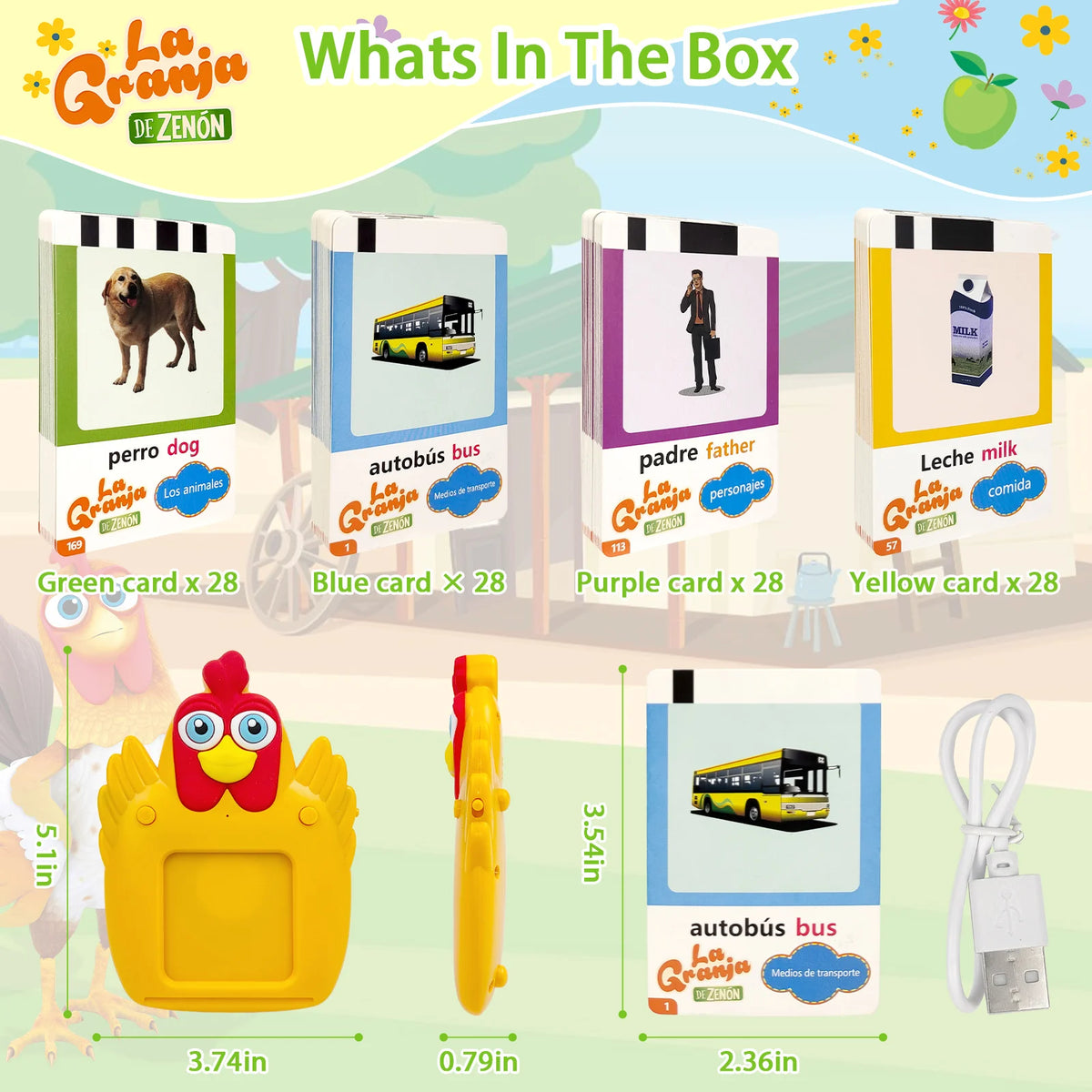 Bilingual Talking Flash Cards for Toddlers – English & Spanish Learning Toy with 224 Sight Words
