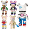 43cm Creative Bear Building Blocks – Candy Color Fluid Art Model for Adults