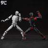 Anime-Style Articulated Dummy Figure with Display Stand
