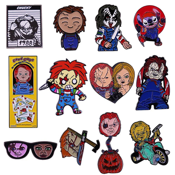 Chucky Horror Movie Enamel Pin