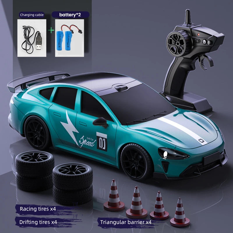 4WD High-Speed RC Drift Truck with LED Lights
