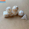 Colorful Pearl Polyhedral Dice Set for Tabletop RPGs