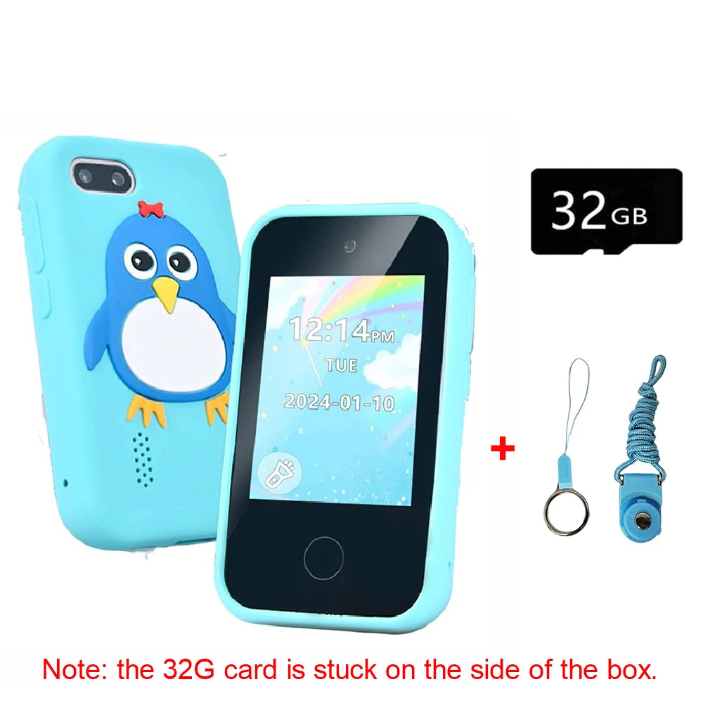 Kids' Smart Phone Toy with Dual Camera and 28 Learning Games
