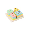 Wooden Shape Sorter & Stacking Toy for Toddlers