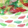Colorful Acrylic Leaf Charms for Jewelry Making and DIY Crafts (100-Pack)