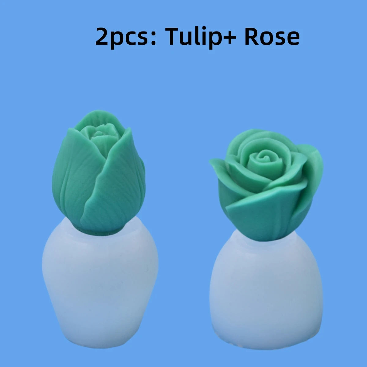 3D Tulip Flower Silicone Mold for Candle and Soap Making