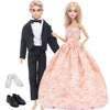 Doll Wedding Dress and Suit Gift Set for 11.5-Inch Fashion Dolls