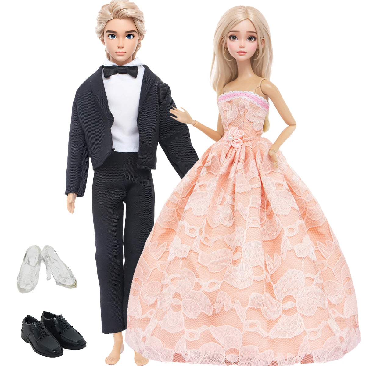 Doll Wedding Dress and Suit Gift Set for 11.5-Inch Fashion Dolls