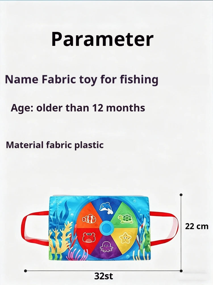 Montessori Fabric Fishing Game for Kids