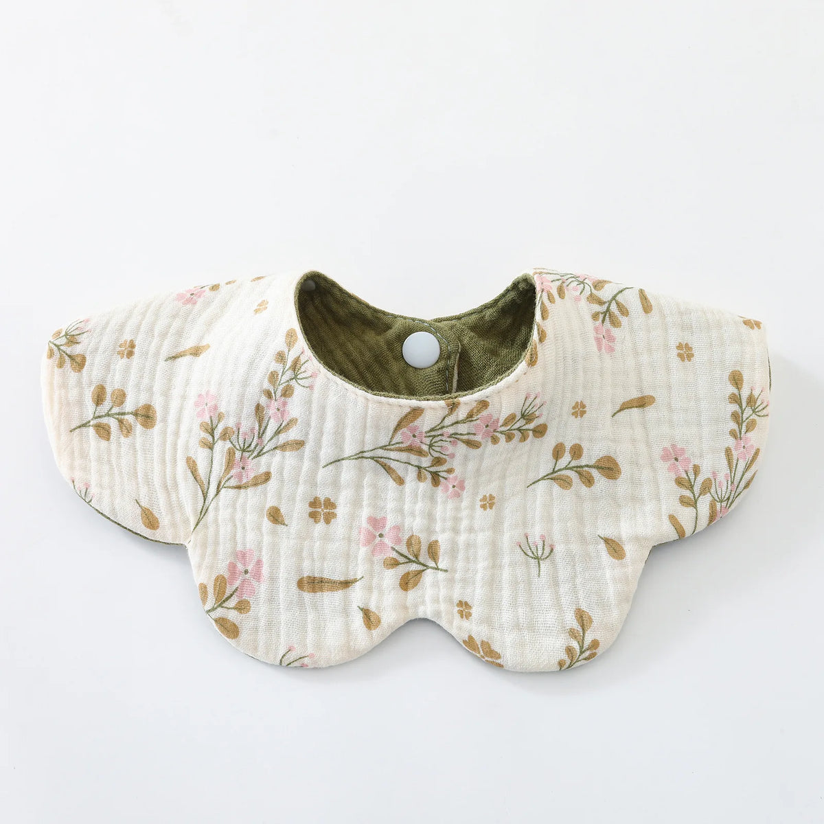 6-Layer Cotton Baby Bib with Reversible Design